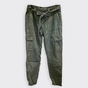 LOFT Olive Green Ankle Cargo Pants